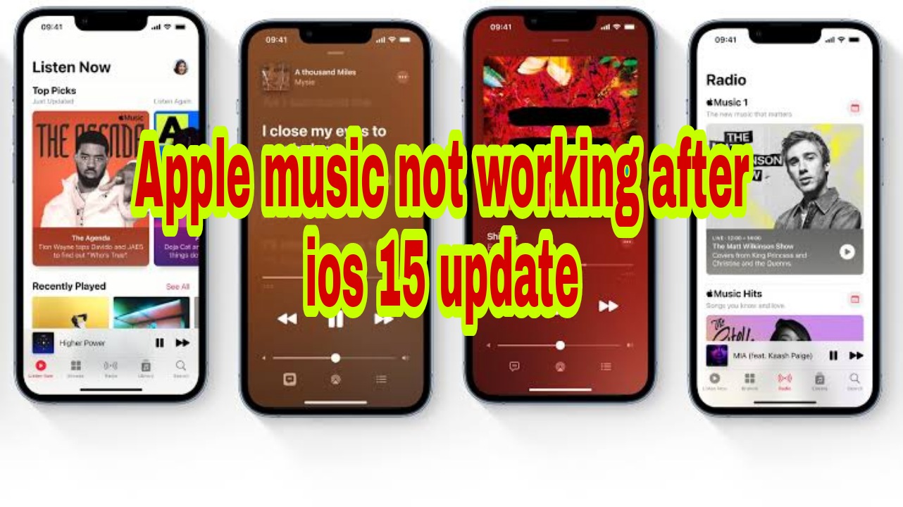 OS 15 Apple Music । apple music not working after ios 15 update