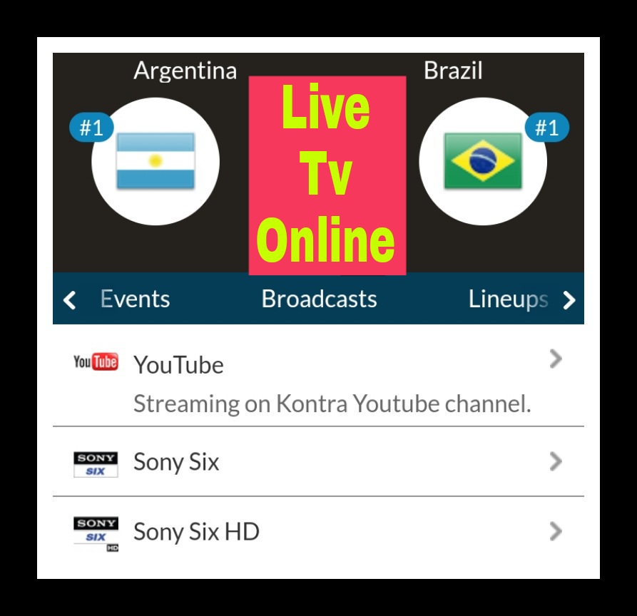 11 June 5pm argentina vs brazil today match live tv online broadcast channel bangladesh Time