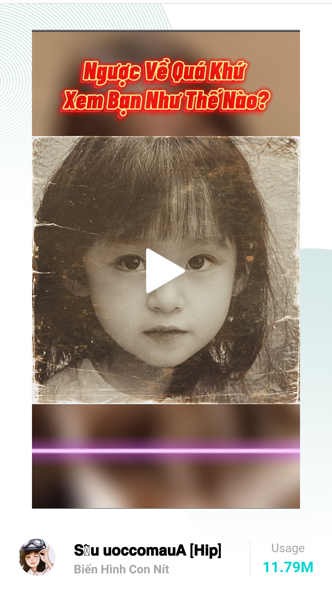 Original Baby face capcut template link Download new trend