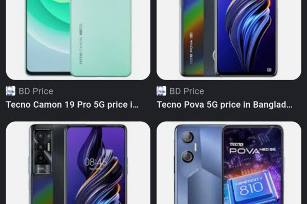 Tecno All 5G mobile 2023 price in Bangladesh