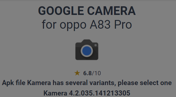 Google camera for oppo a38 free download