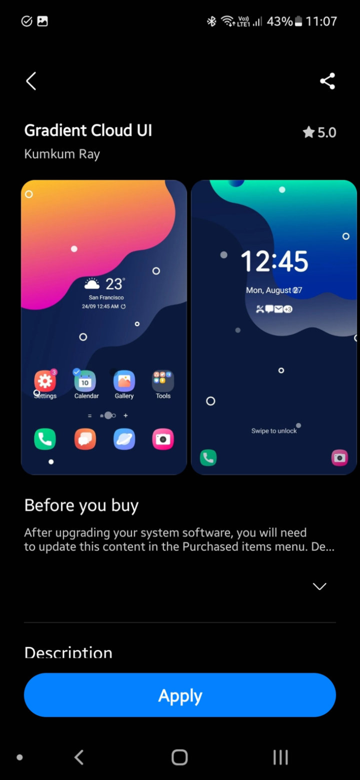 Best Samsung themes on Galaxy Store 5 free download