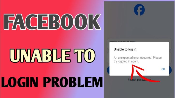 Fix Now facebook unable to login unexpected error