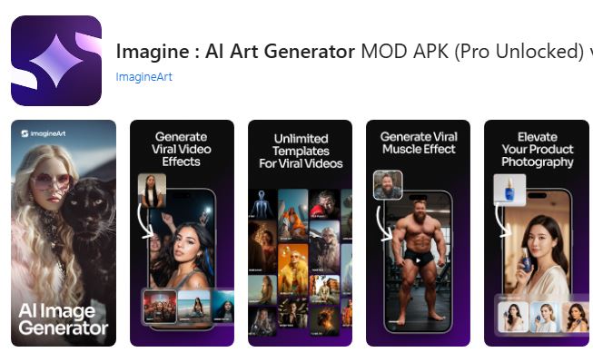 Imagine: AI Art Generator MOD APK (Pro Unlocked) v7.0.12 – Create Stunning AI Art Instantly