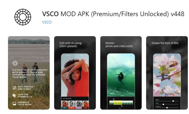 VSCO MOD APK Premium Unlocked – সব ফিল্টার, প্রিসেট আনলকড, নো অ্যাডস (২০২৫)